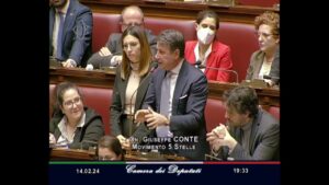 Conte – La mia risposta poco fa in aula alle accuse infamanti del partito di Meloni (14.02.24)