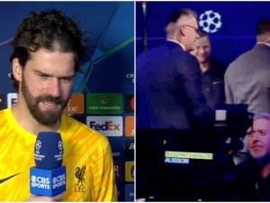 Carragher e Richards lasciano lo studio dopo aver ascoltato le parole di Alisson: “Ne ho abbastanza”