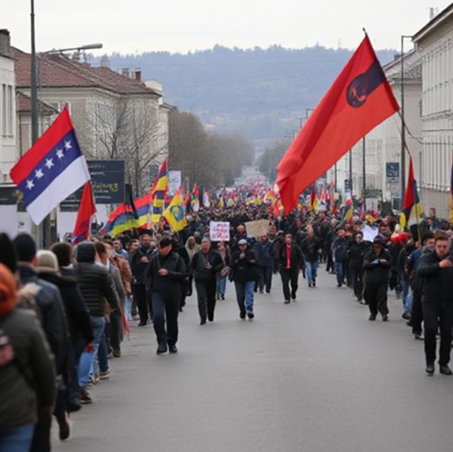 Centinaia di migliaia di cittadini sono scesi in piazza per protestare contro i rispettivi governi